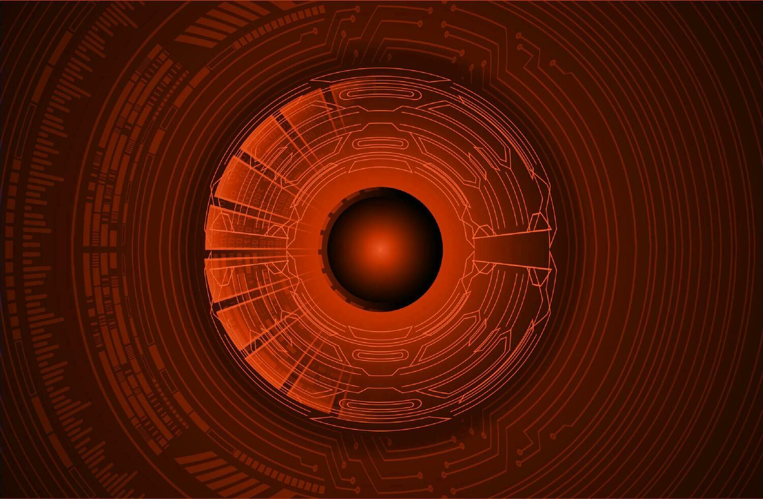 Modern Cybersecurity Eye on Technology Background vector