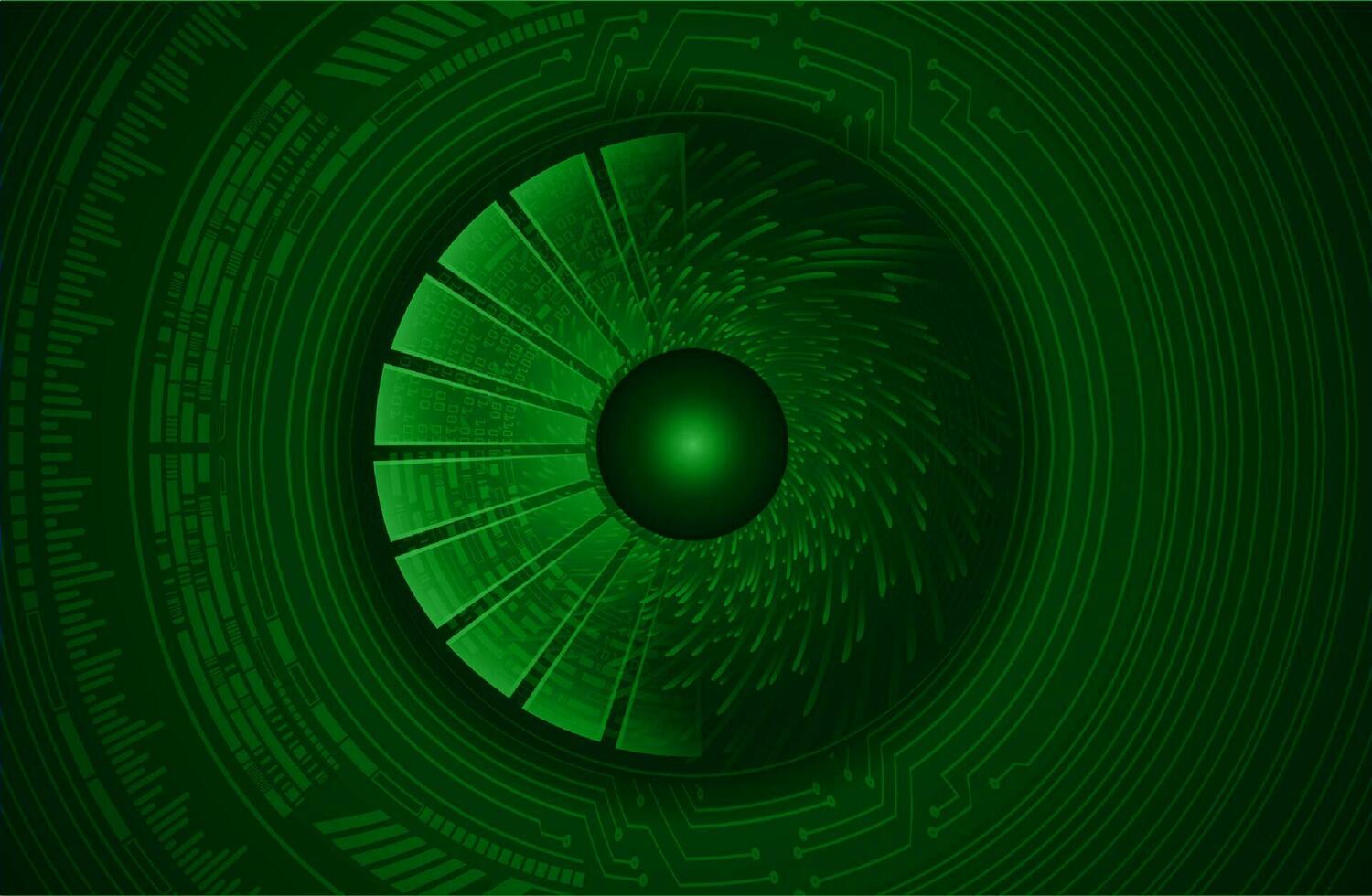 Modern Cybersecurity Eye on Technology Background vector