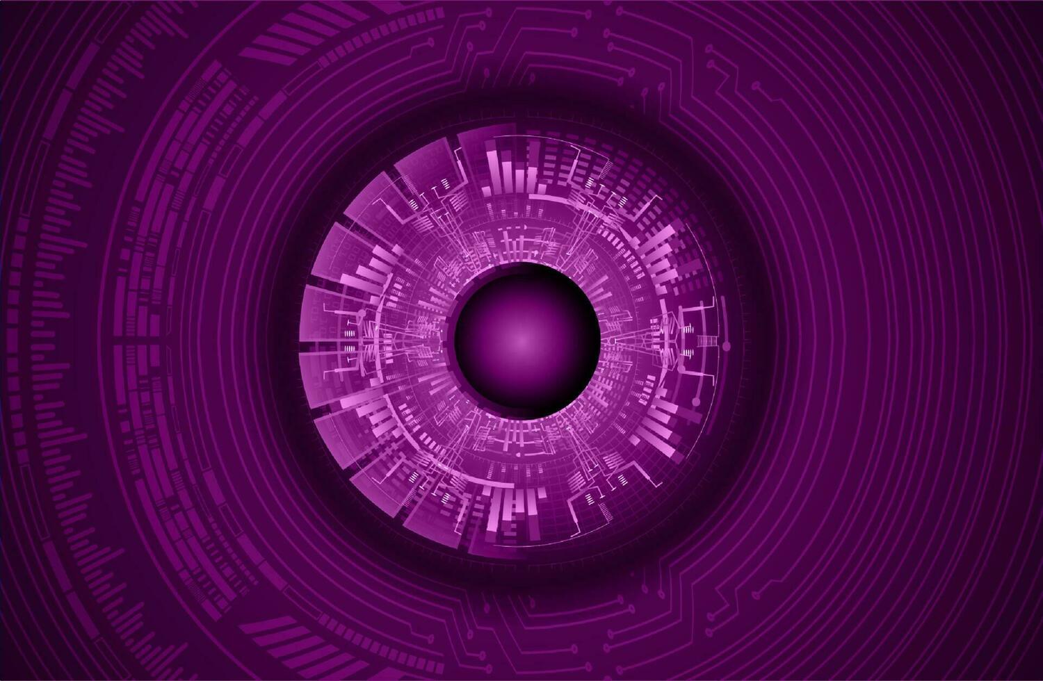 Modern Cybersecurity Eye on Technology Background vector