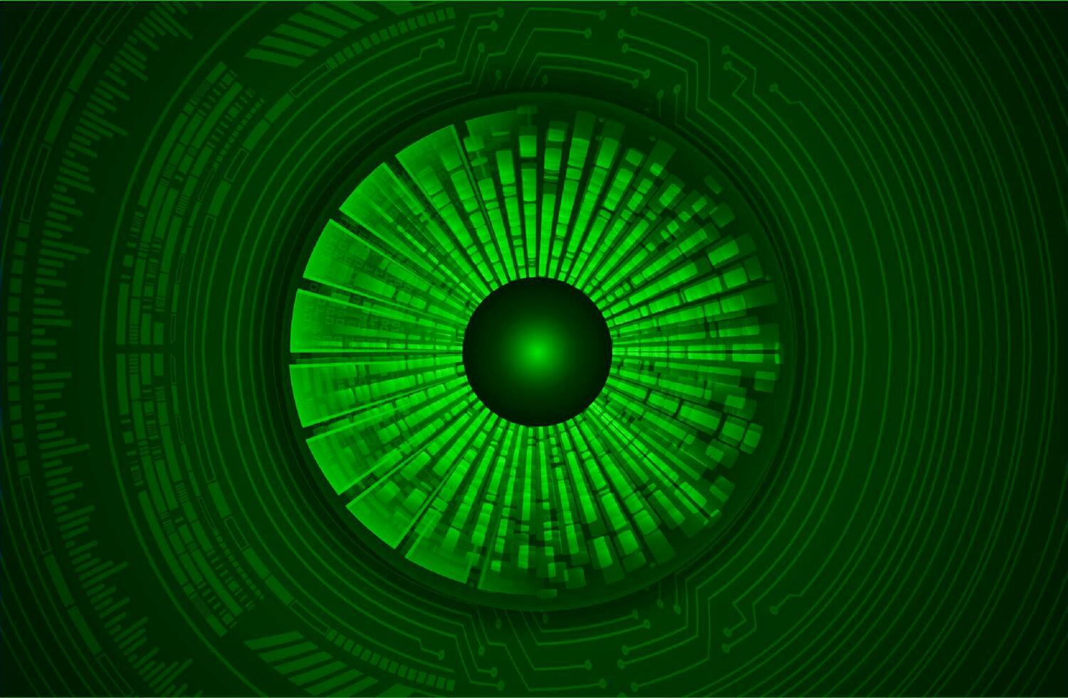 Modern Cybersecurity Eye on Technology Background vector