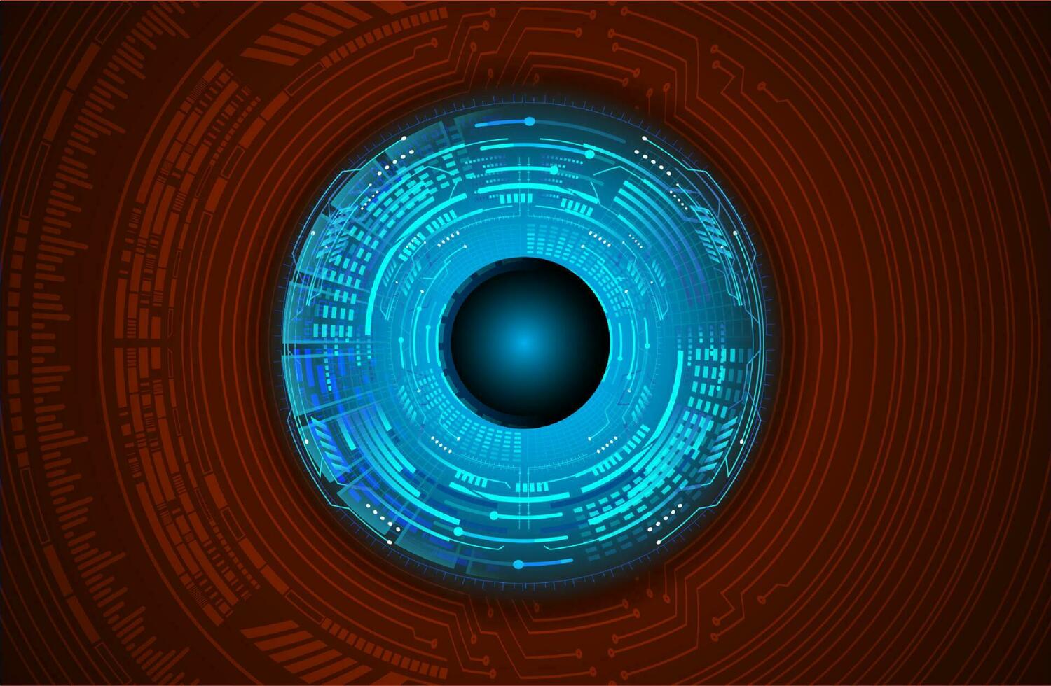 Modern Cybersecurity Eye on Technology Background vector