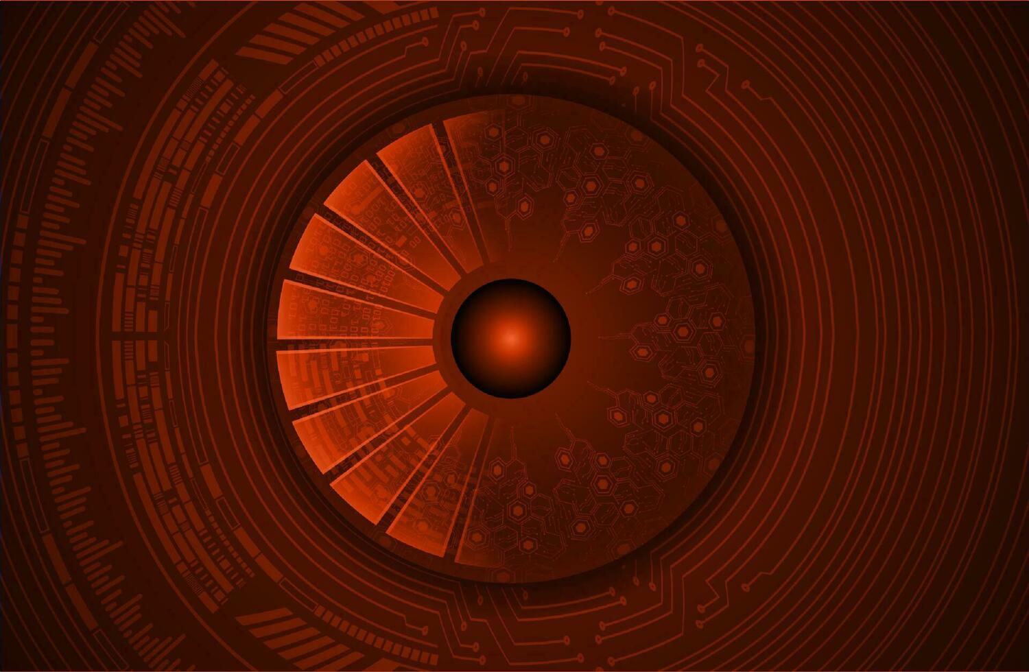 Modern Cybersecurity Eye on Technology Background vector
