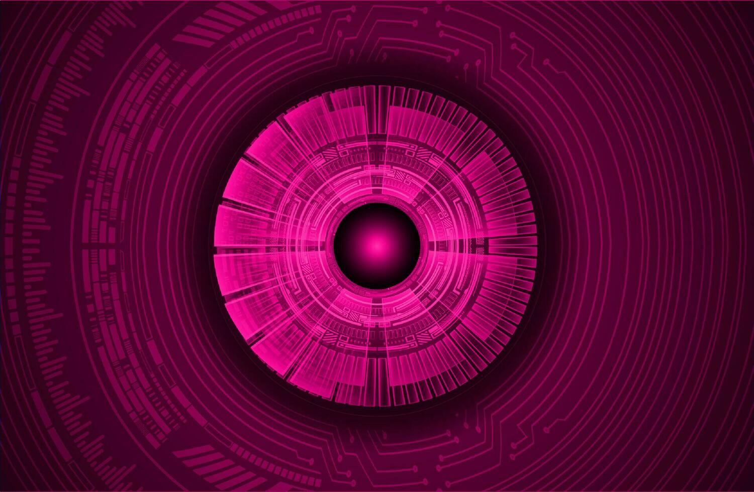 Modern Cybersecurity Eye on Technology Background vector