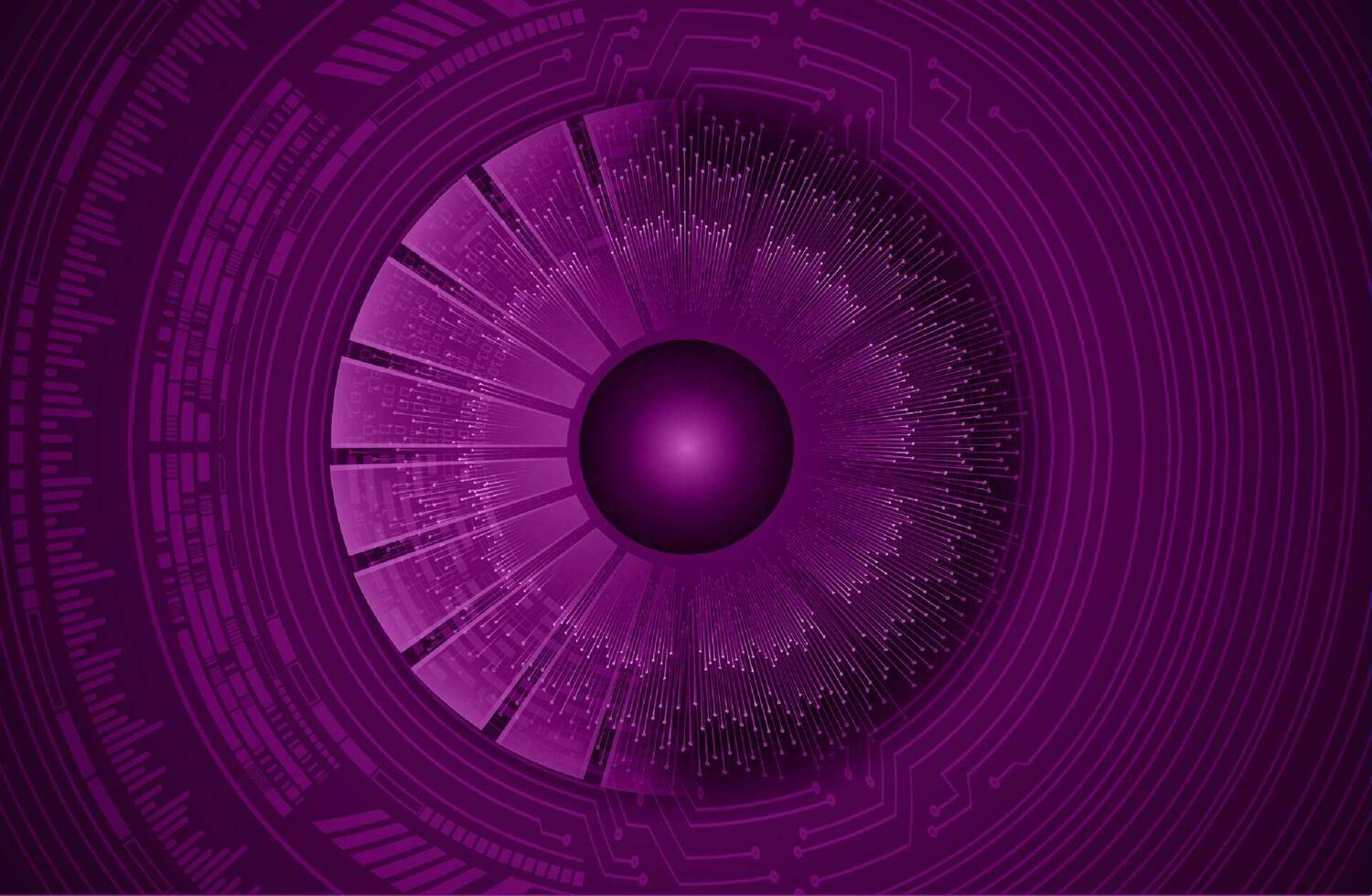 Modern Cybersecurity Eye on Technology Background vector