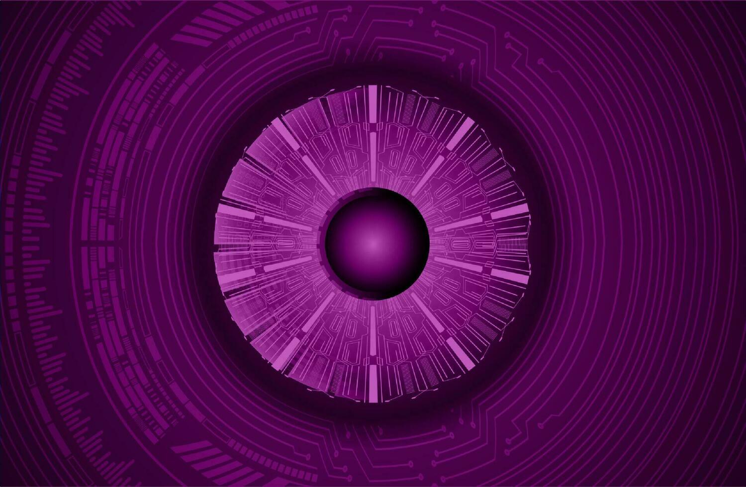 Modern Cybersecurity Eye on Technology Background vector