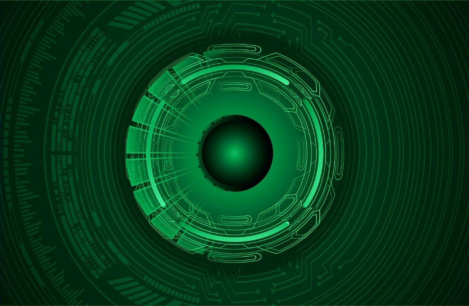 Modern Cybersecurity Eye on Technology Background vector