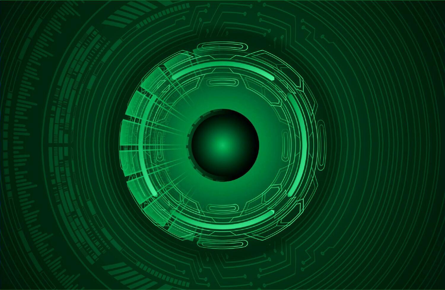 Modern Cybersecurity Eye on Technology Background vector