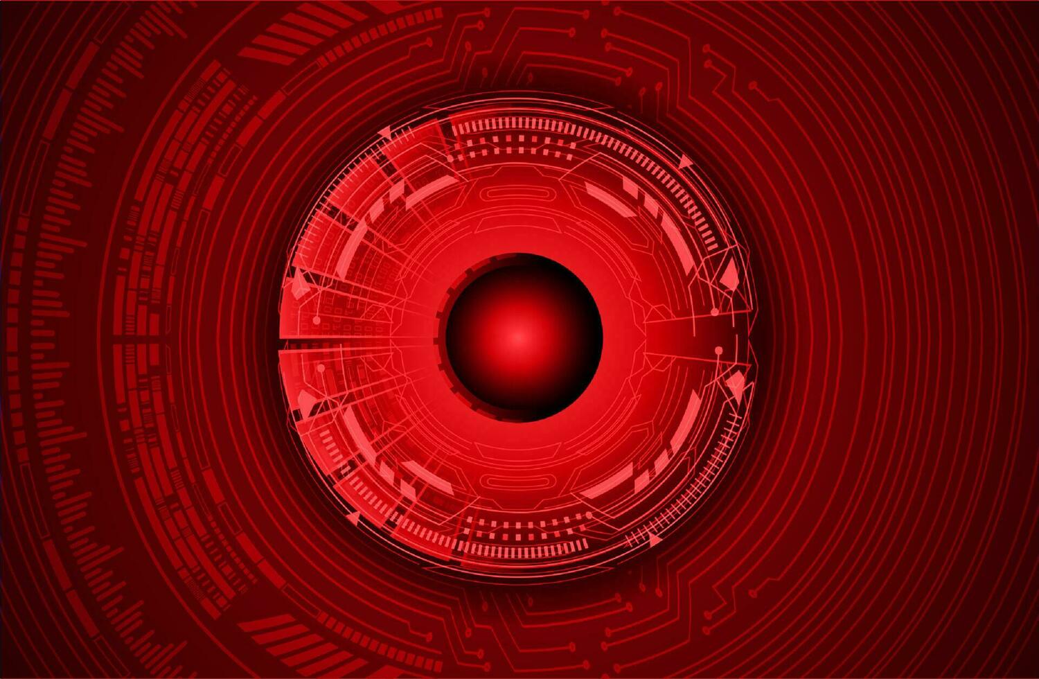 Modern Cybersecurity Eye on Technology Background vector
