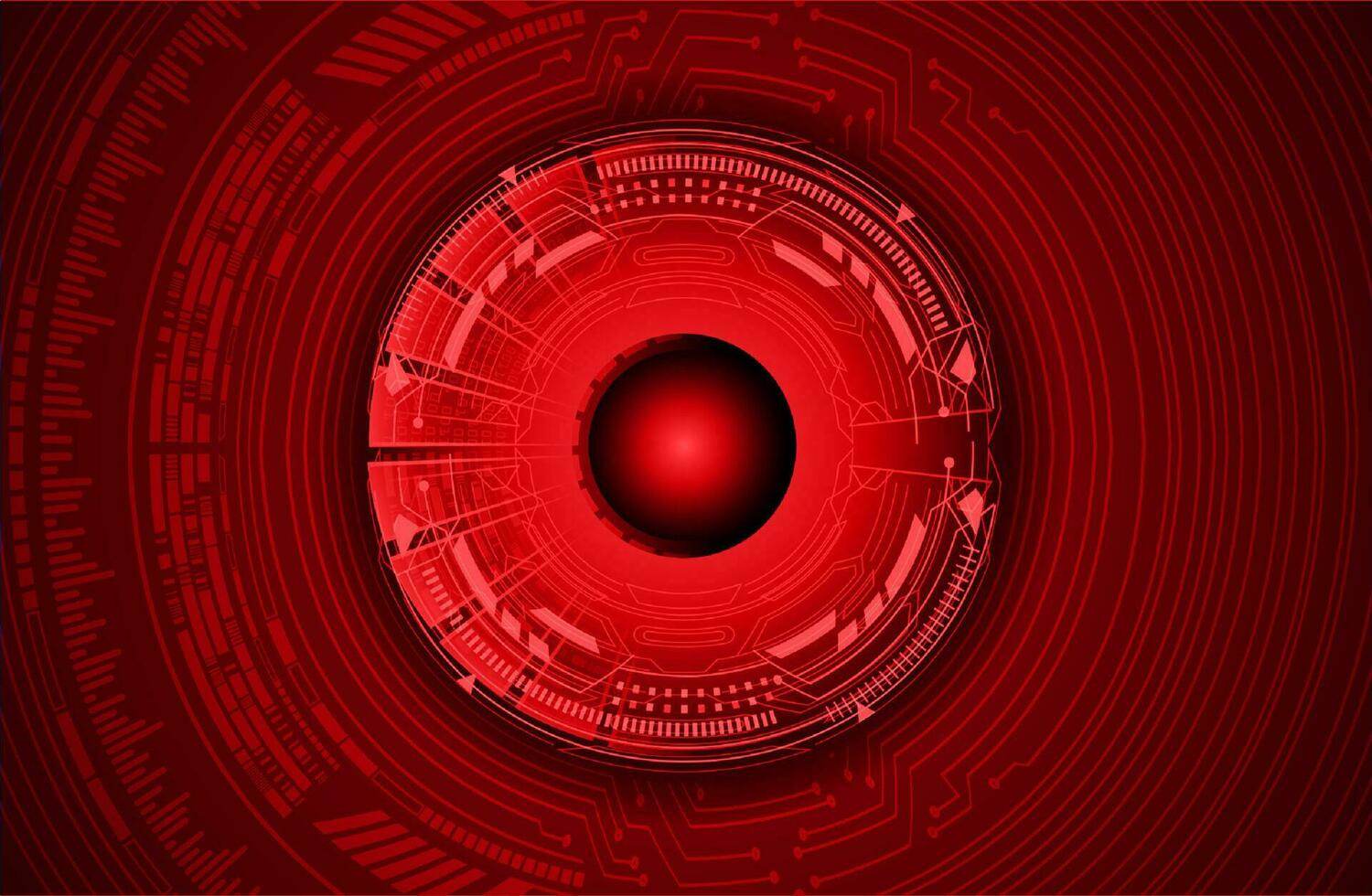 Modern Cybersecurity Eye on Technology Background vector