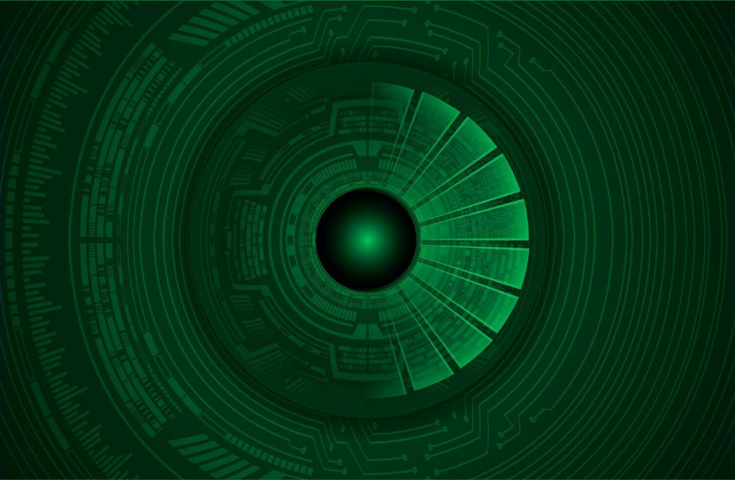 Modern Cybersecurity Eye on Technology Background vector