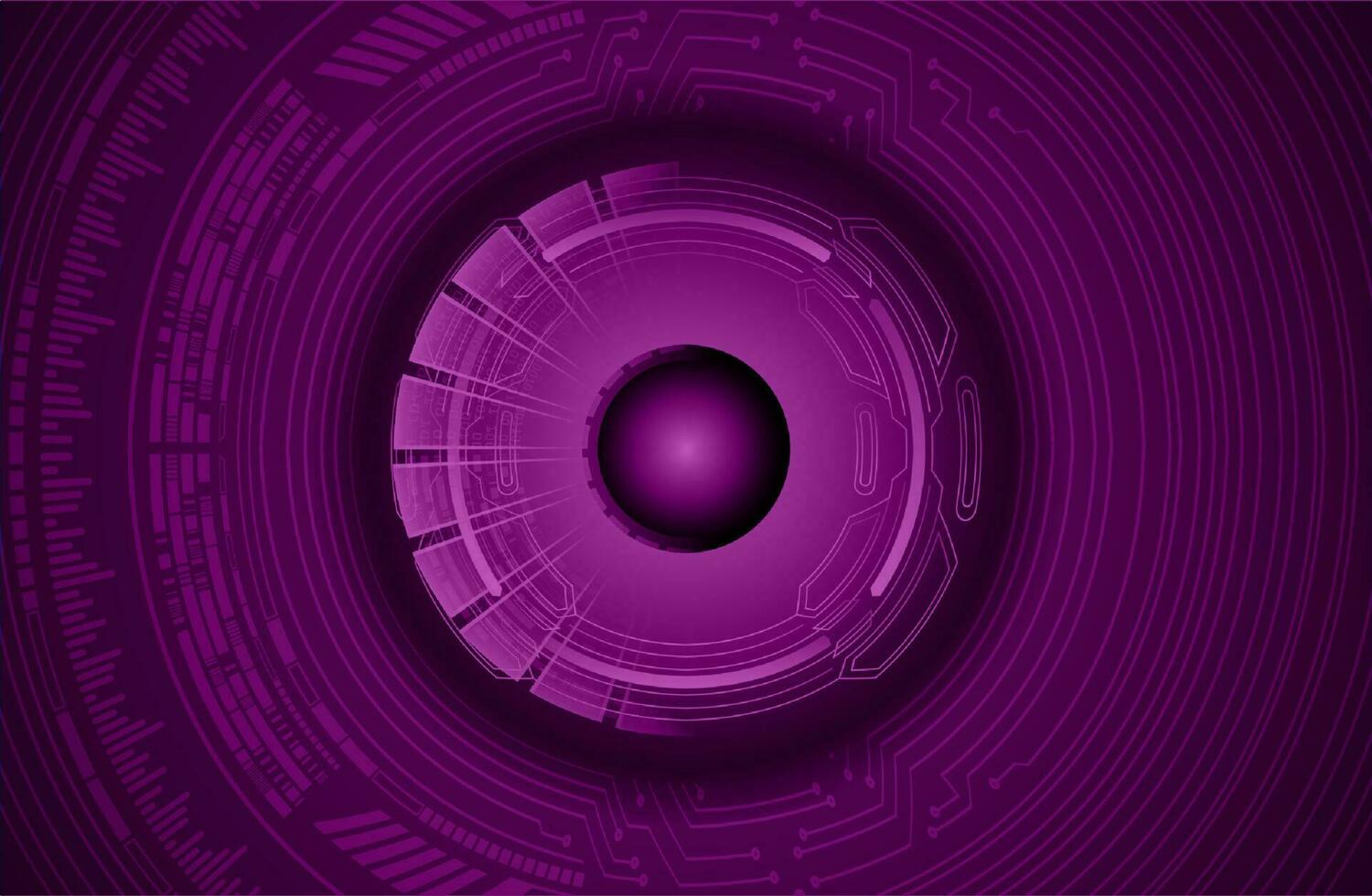 Modern Cybersecurity Eye on Technology Background vector