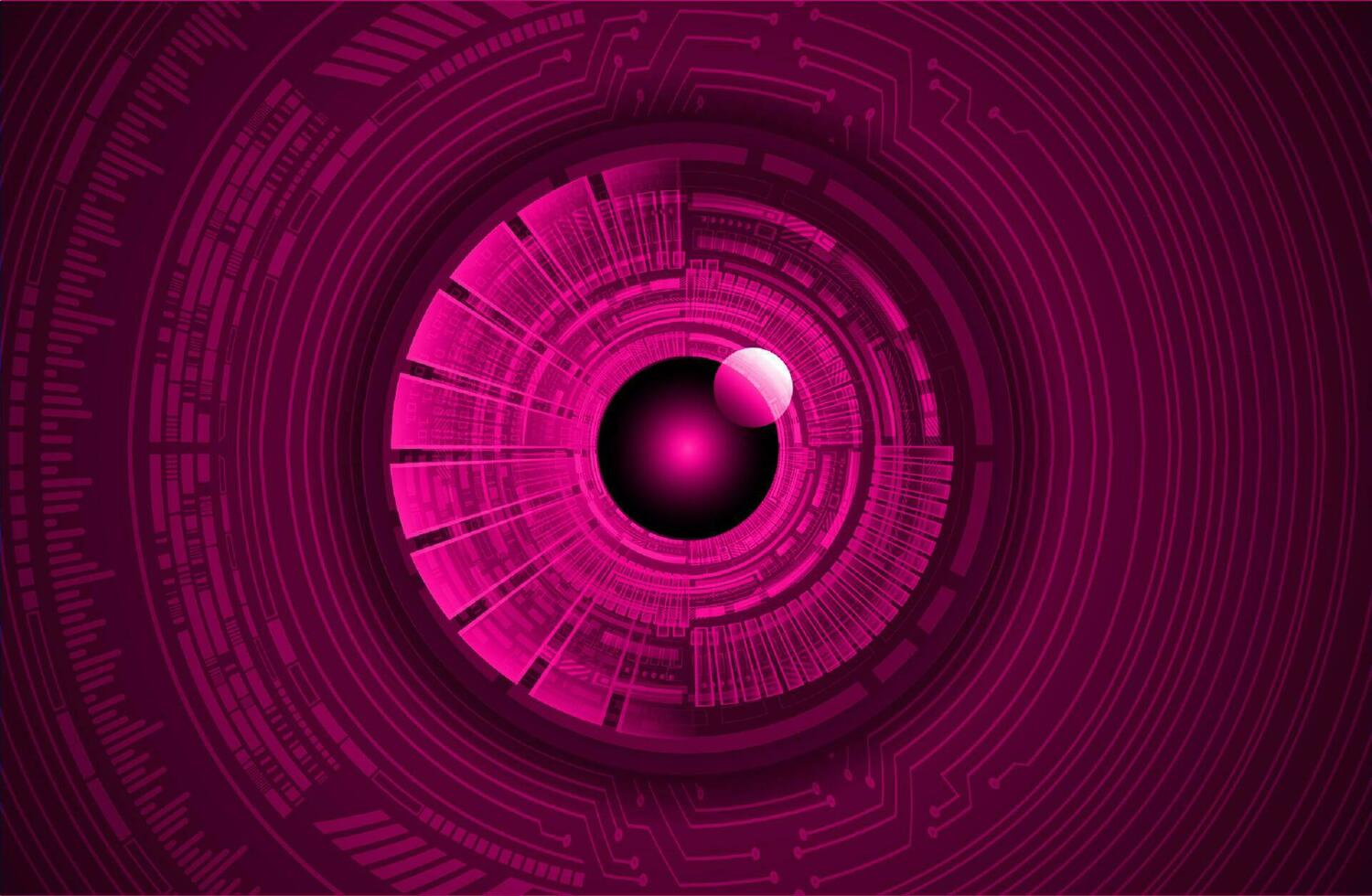 Modern Cybersecurity Eye on Technology Background vector