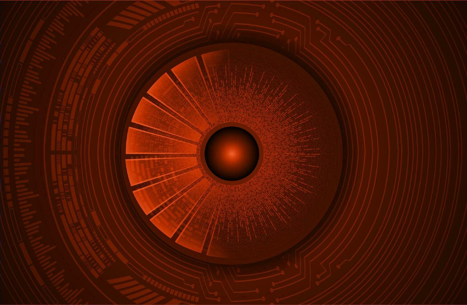 Modern Cybersecurity Eye on Technology Background vector