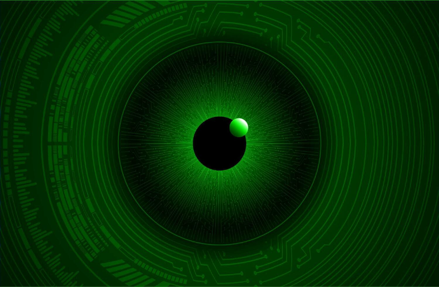 Modern Cybersecurity Eye on Technology Background vector