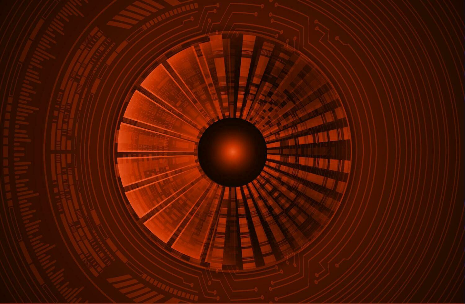 Modern Cybersecurity Eye on Technology Background vector