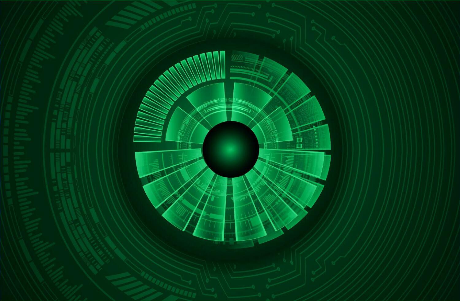 Modern Cybersecurity Eye on Technology Background vector