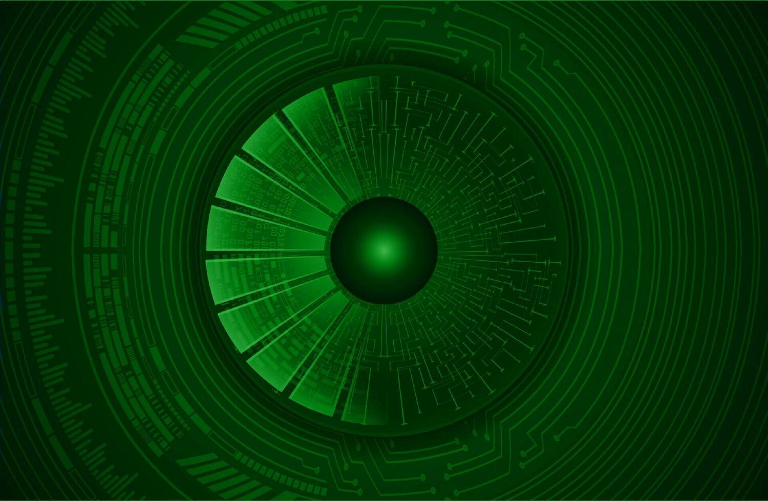 Modern Cybersecurity Eye on Technology Background vector