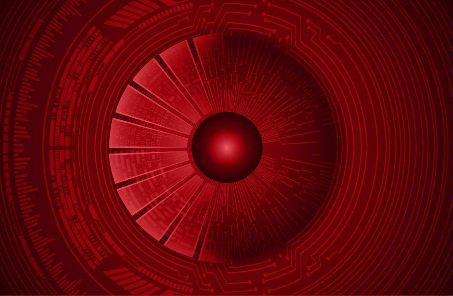 Modern Cybersecurity Eye on Technology Background vector