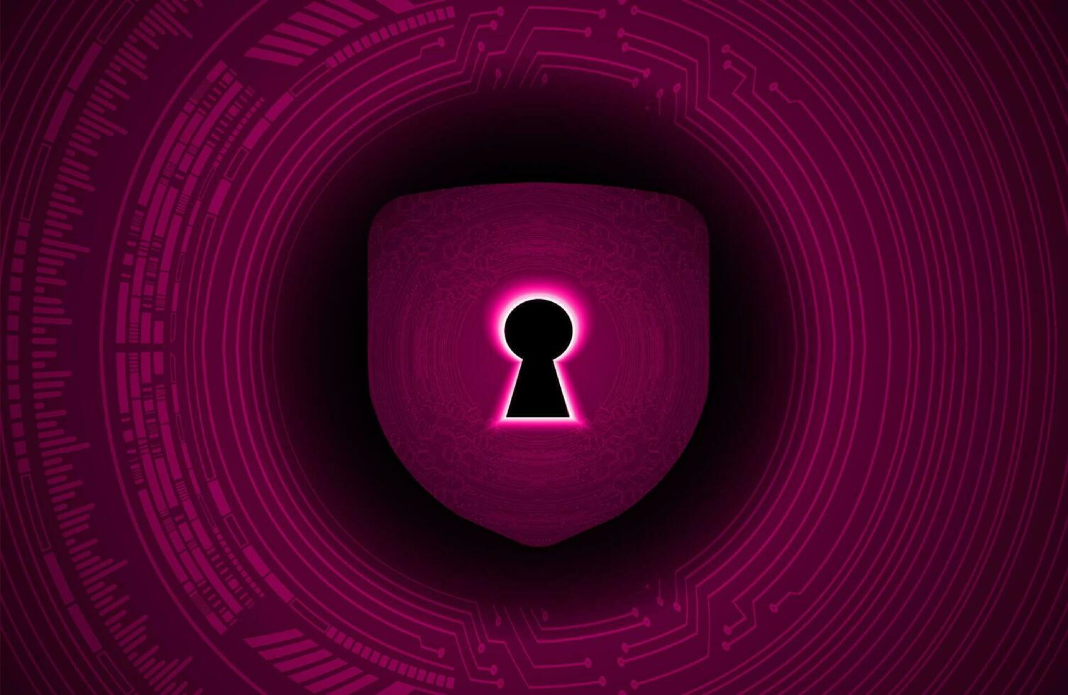 Modern Cybersecurity Technology Background with shield vector