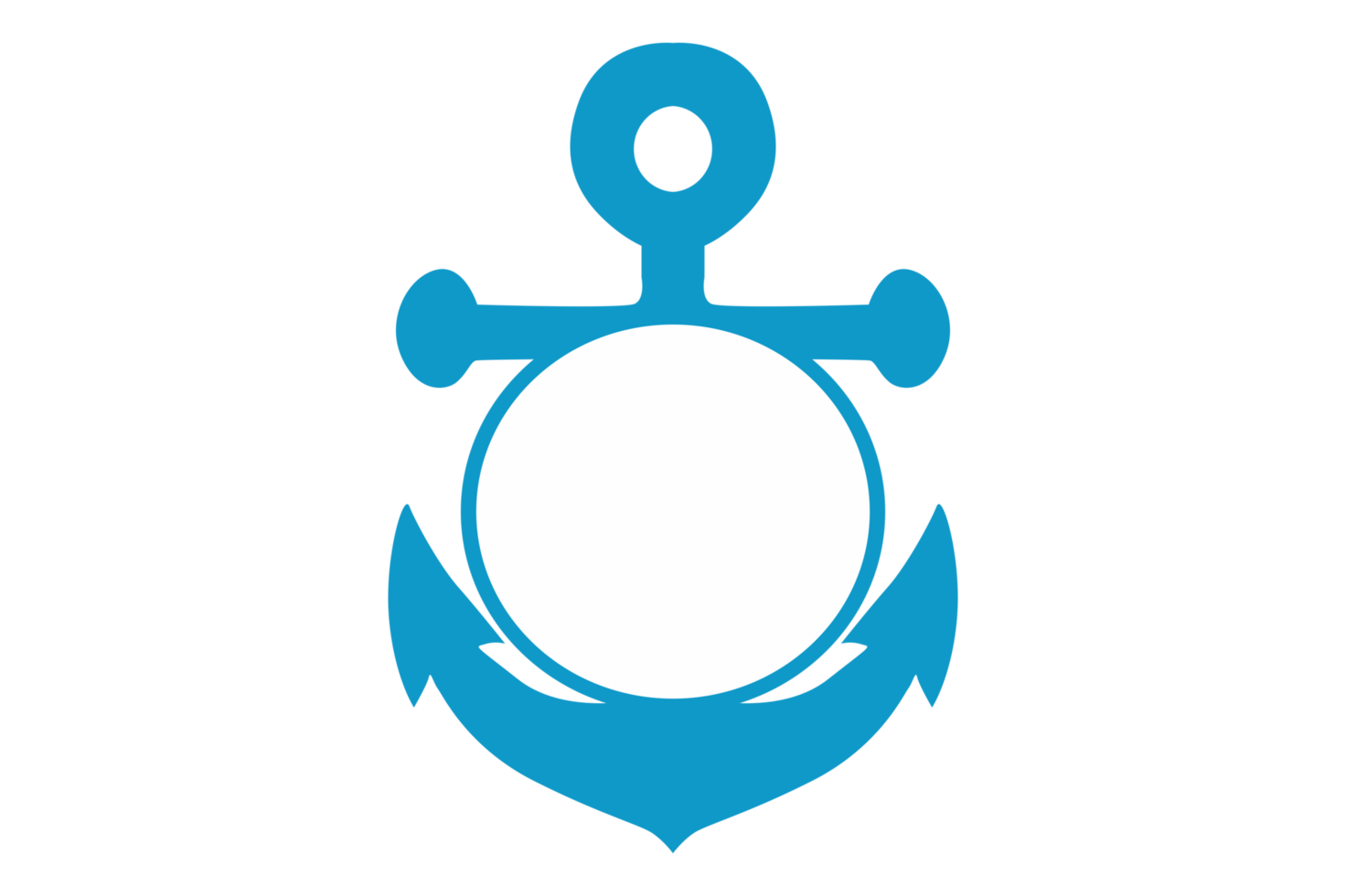 Blue Navy Anchor Logo icon With Transparent Background 23989351 PNG