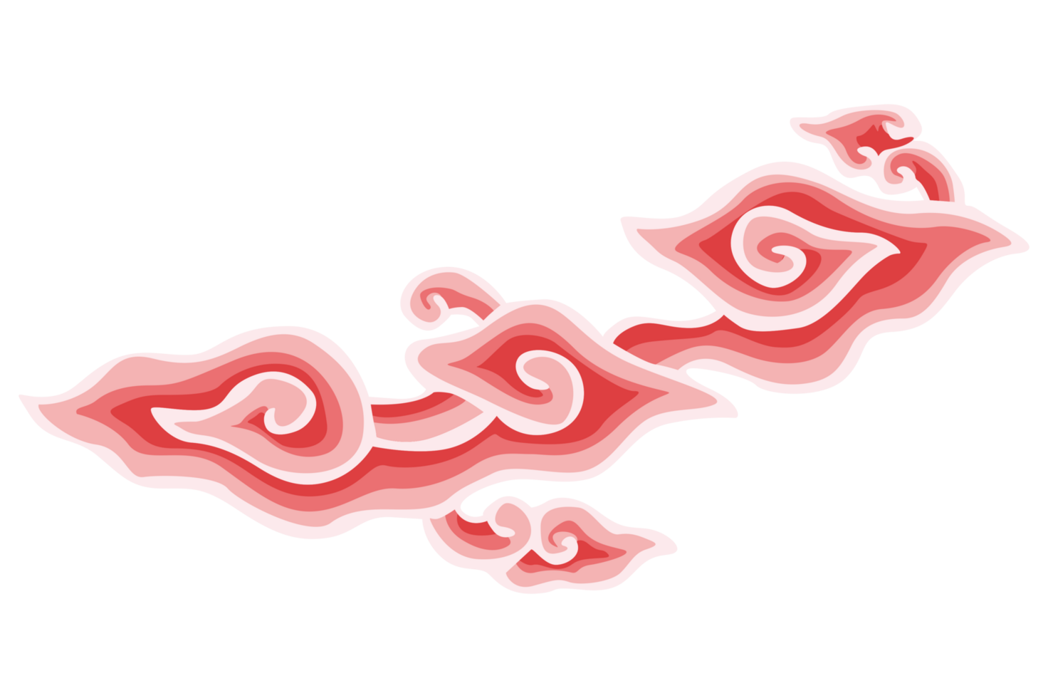 Pink Ornament Batik Mega Mendung Cirebon Indonesia With Transparent Background png