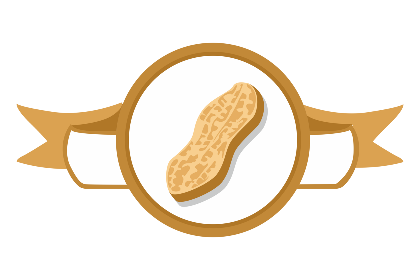 Peanut Logo Icon On Transparent Background png