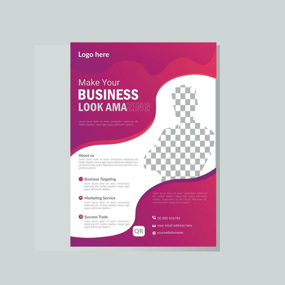 Business Flyer Layout design templates. vector