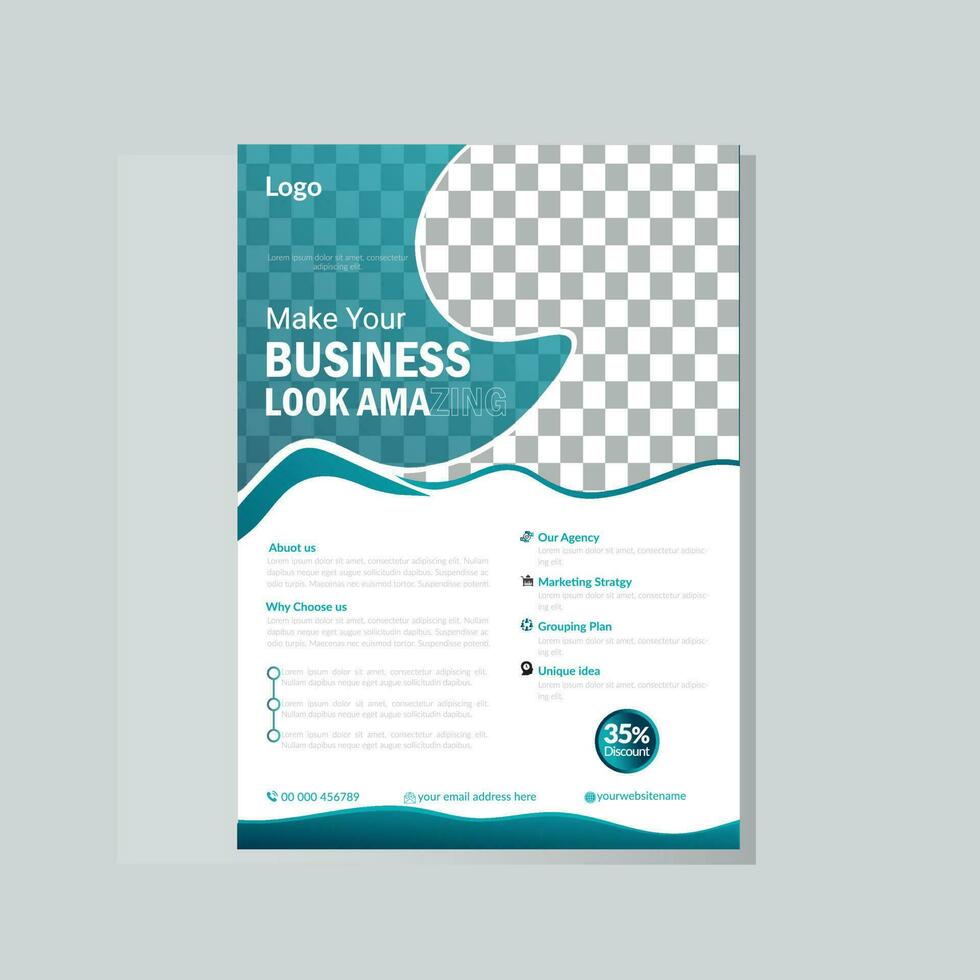 Business Flyer Layout design templates. vector