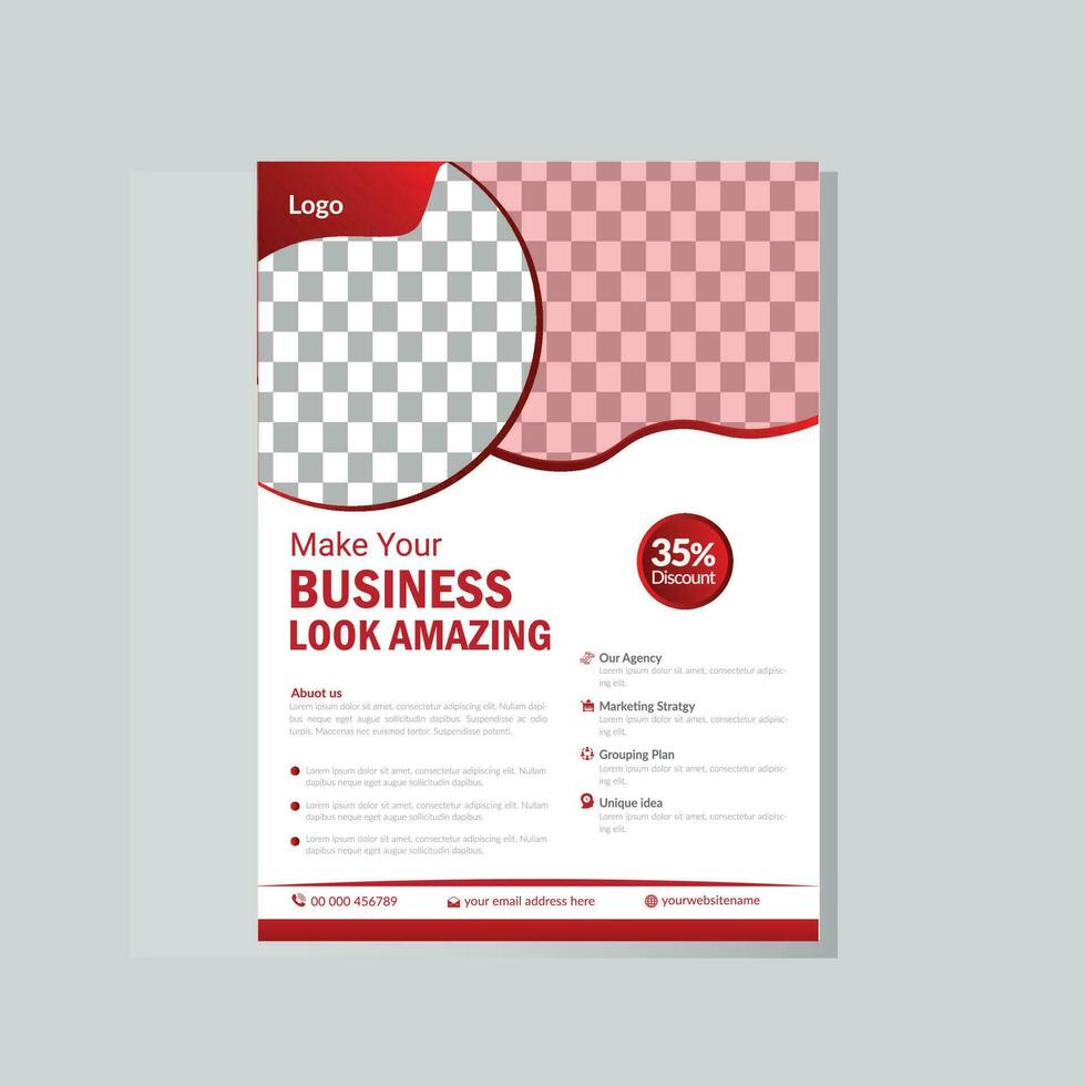 Business Flyer Layout design templates. vector