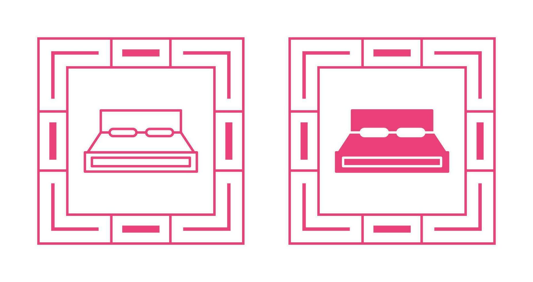 Single Bed Vector Icon