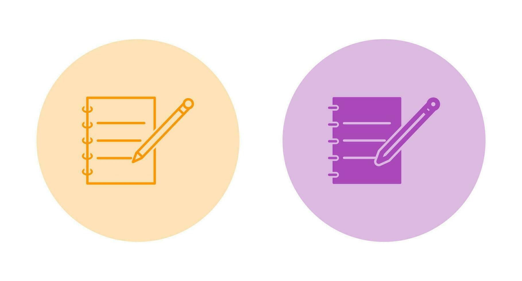 Notebook and Pen Vector Icon