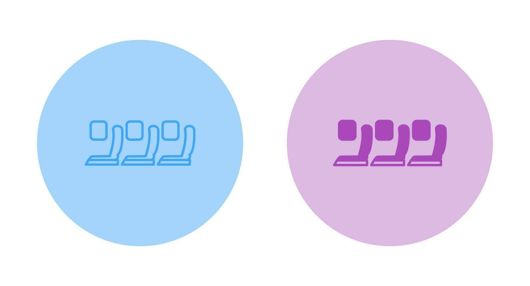 Seats in Plane Vector Icon