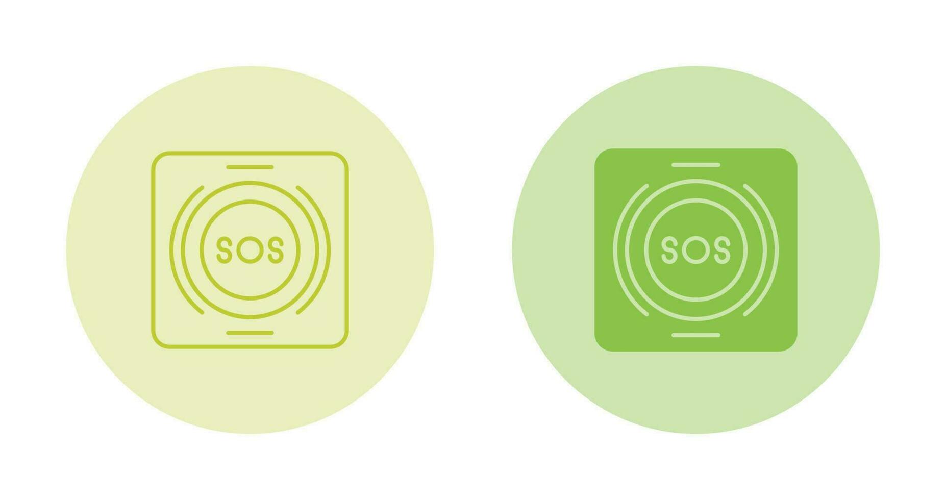 Emergency Button Vector Icon