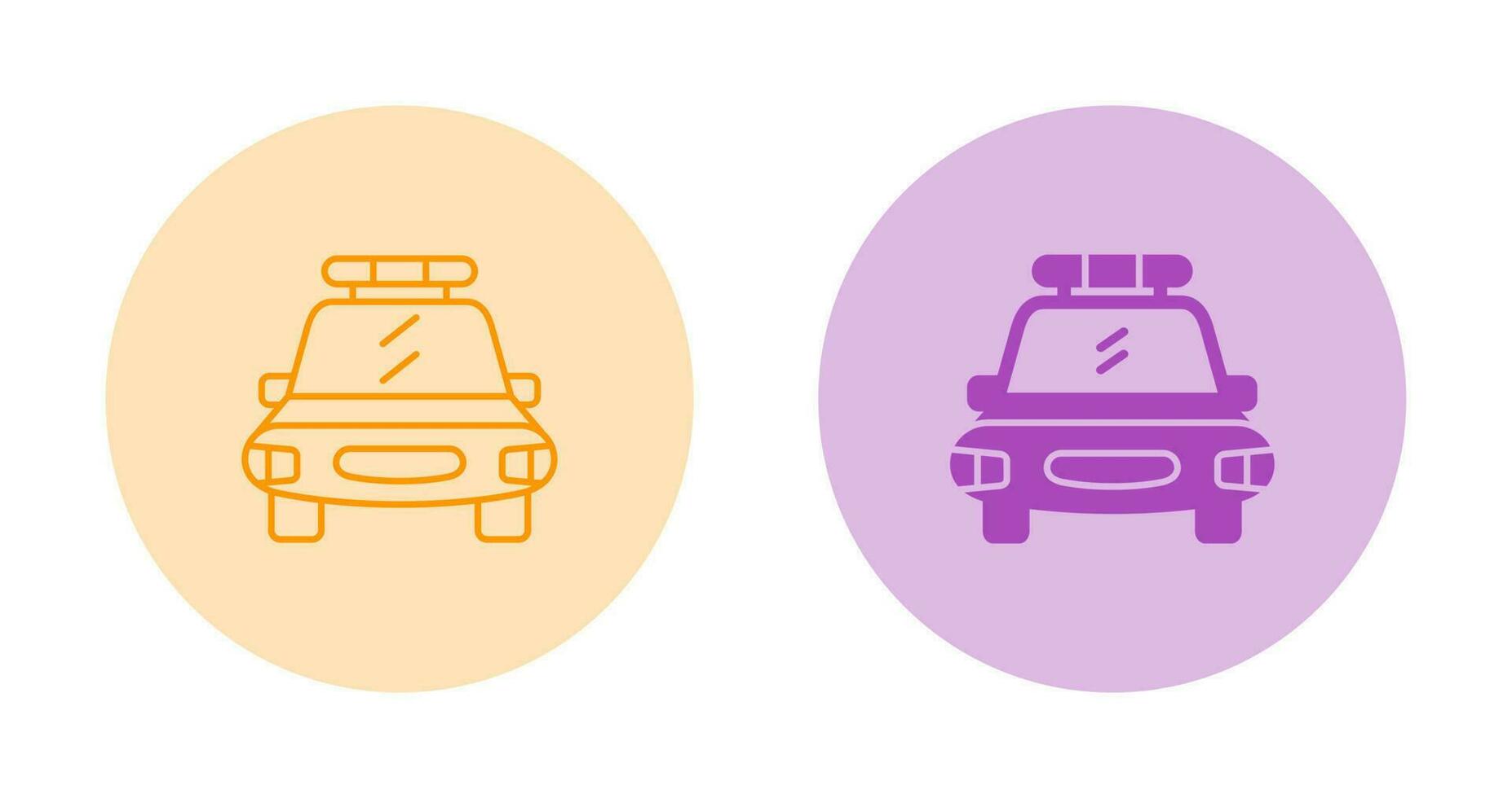 Police Car Vector Icon