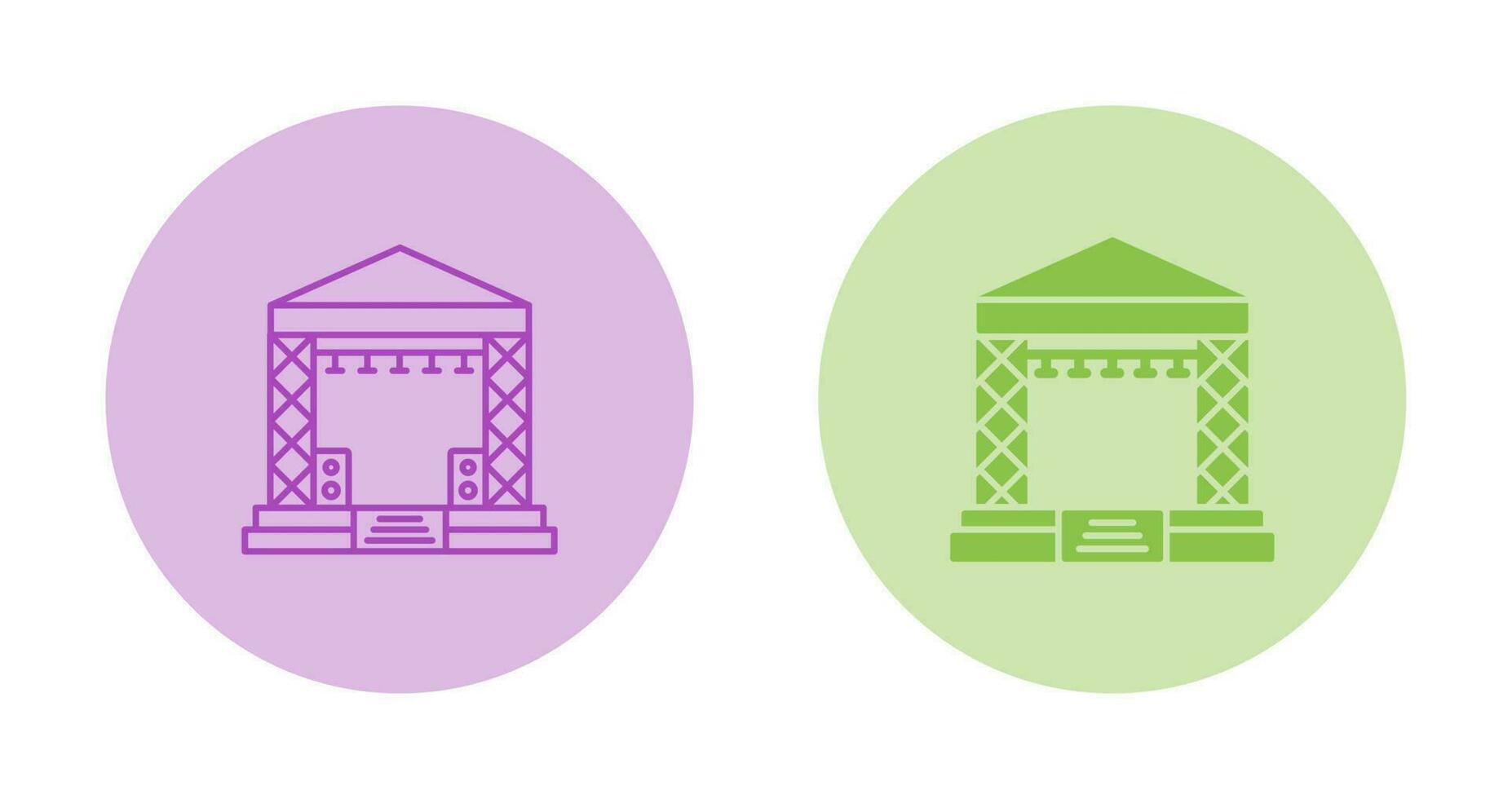 Stage Vector Icon