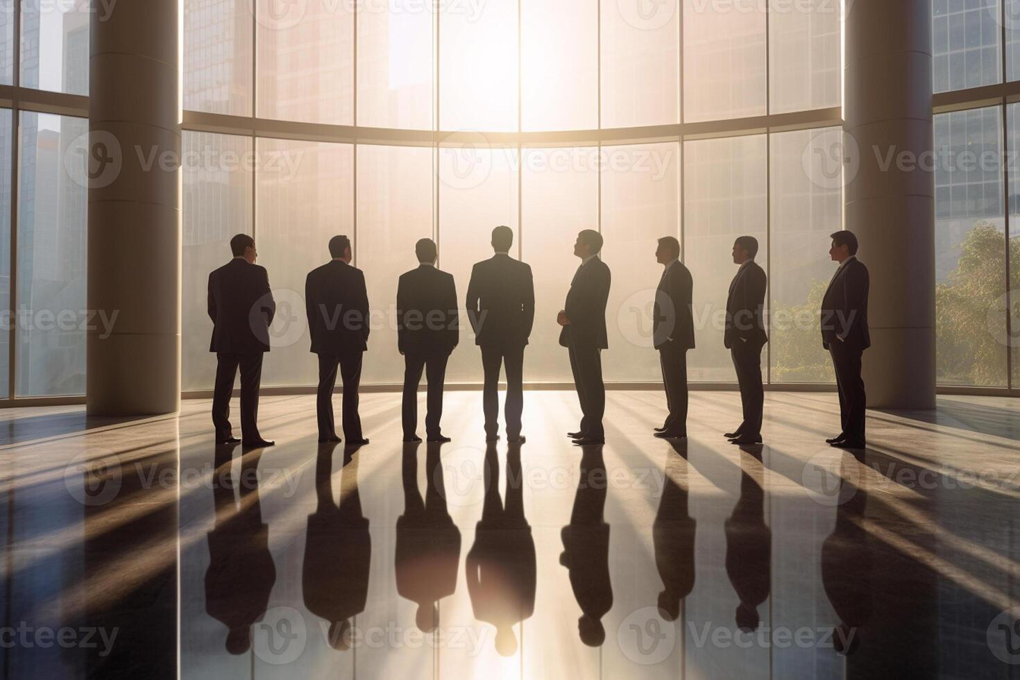 team of business people discussing and creating designs with photo