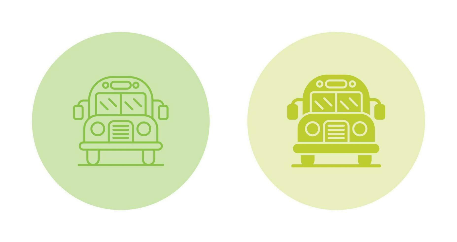 School Bus Vector Icon