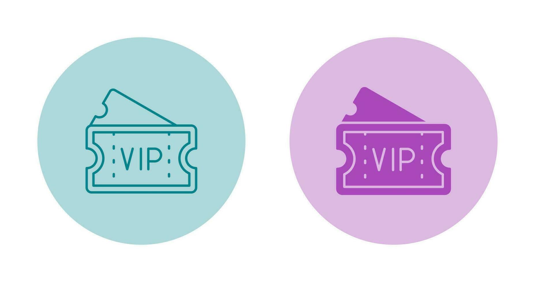 Vip Ticket Vector icon