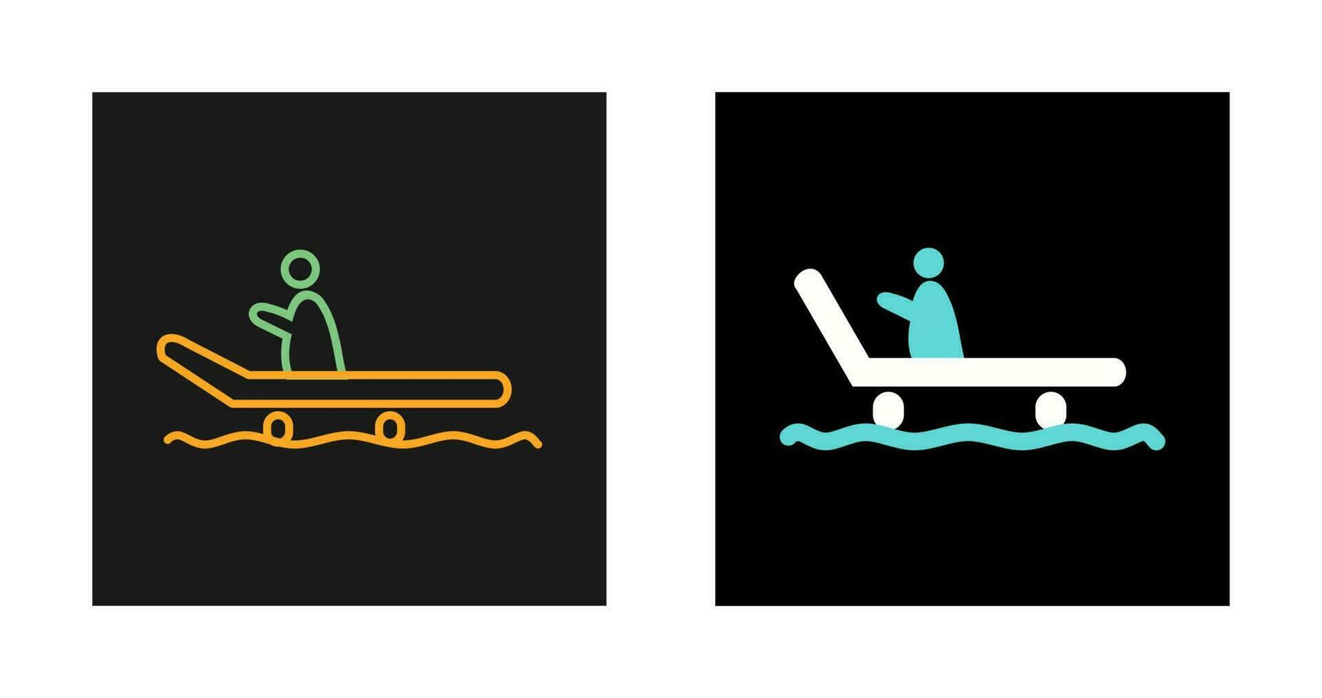 Riding Sled Vector Icon