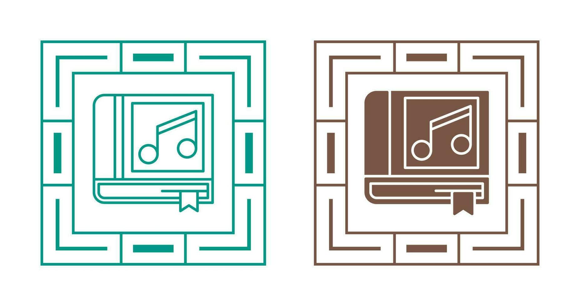 Music Book Vector Icon