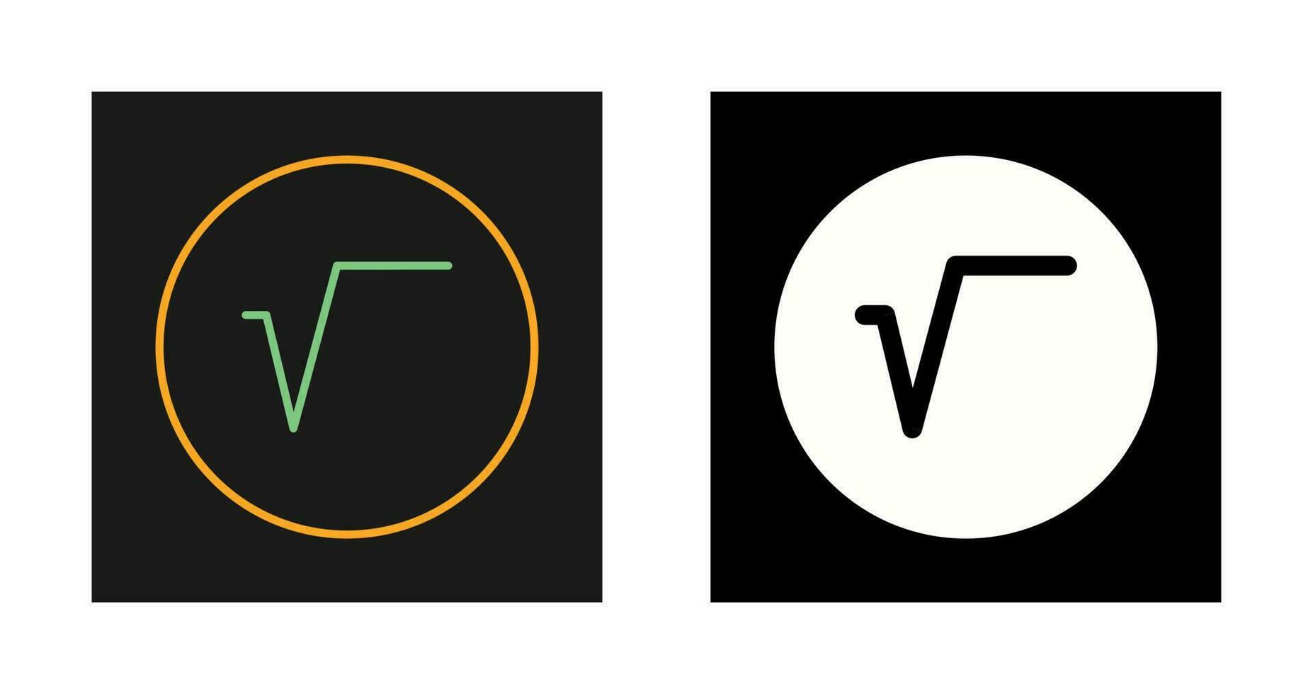 Square Root Symbol Vector Icon