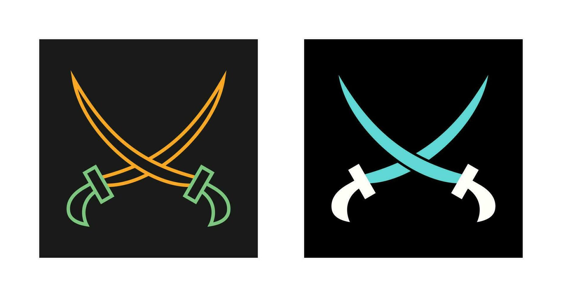 Two Swords Vector Icon