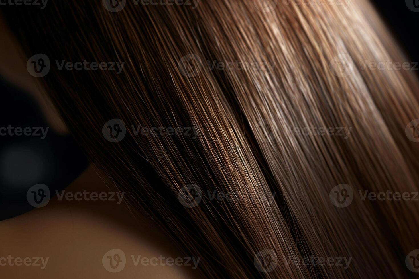 beautiful woman with dark brown hair in the style of smooth and polished with photo