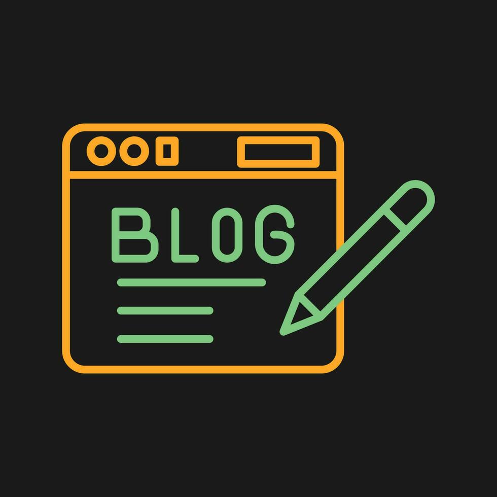 Blog Vector Icon