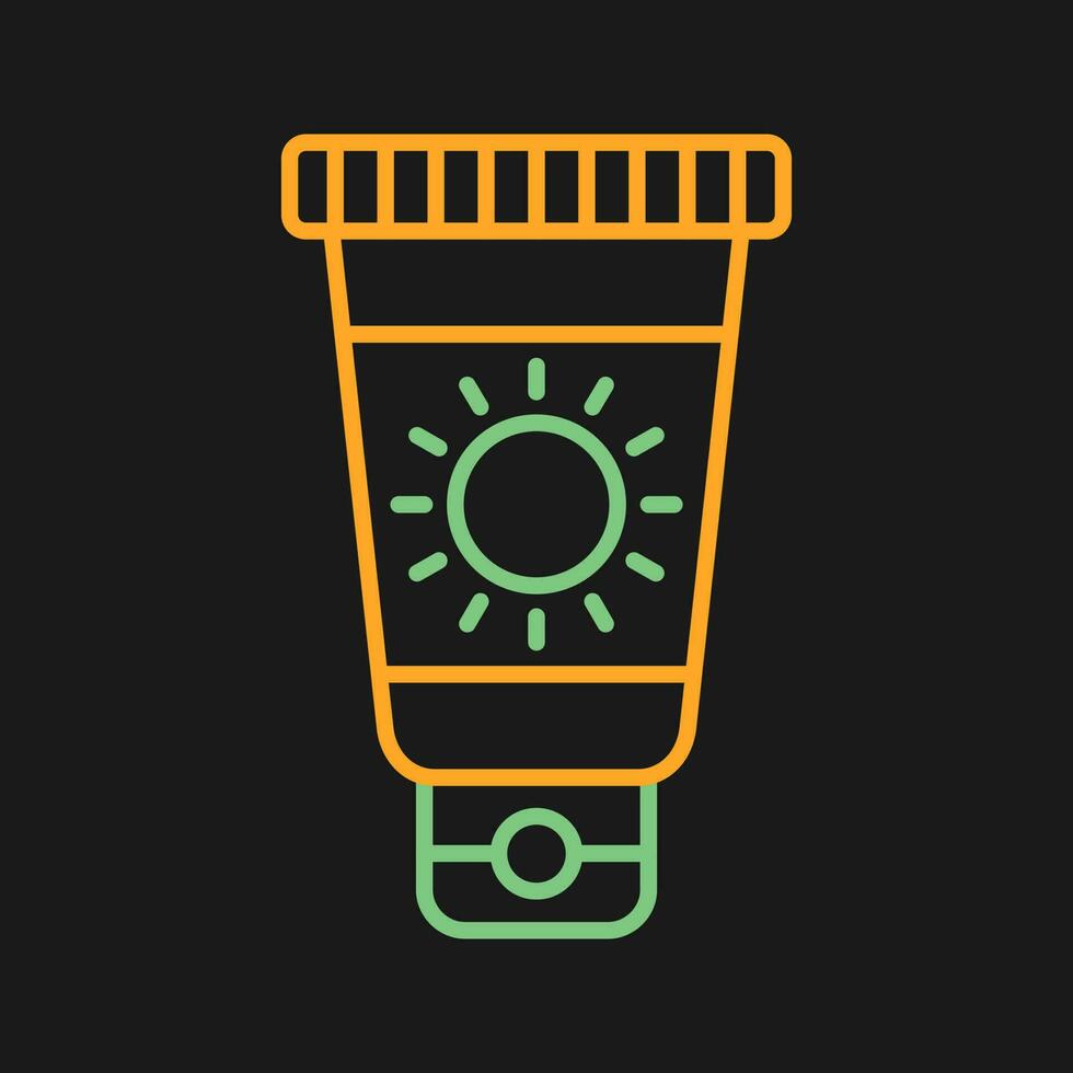Sun Cream Vector Icon