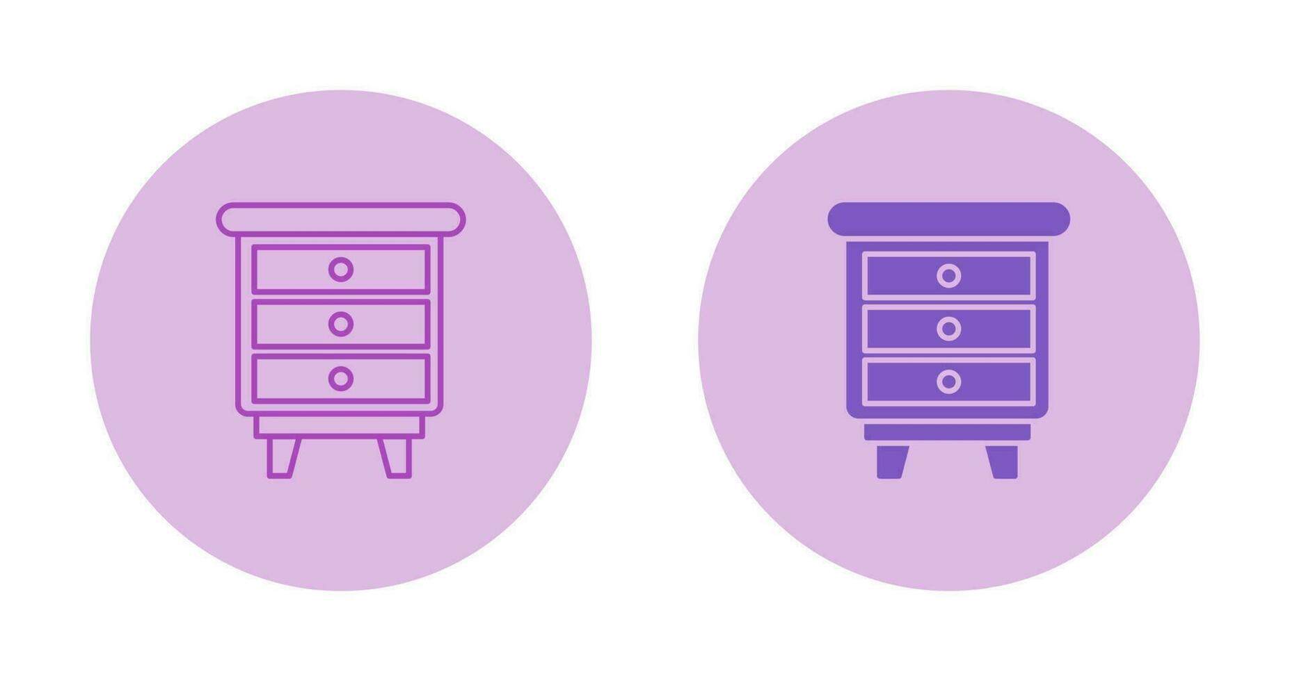 Chest Of Drawers Vector Icon