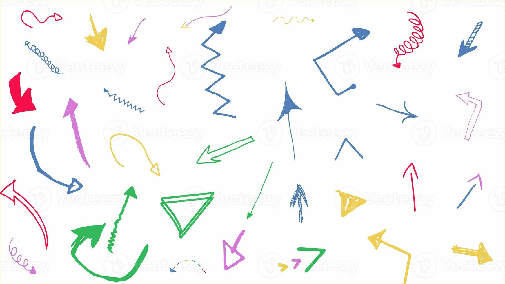 Abstract Random Arrow Doodle Pattern photo