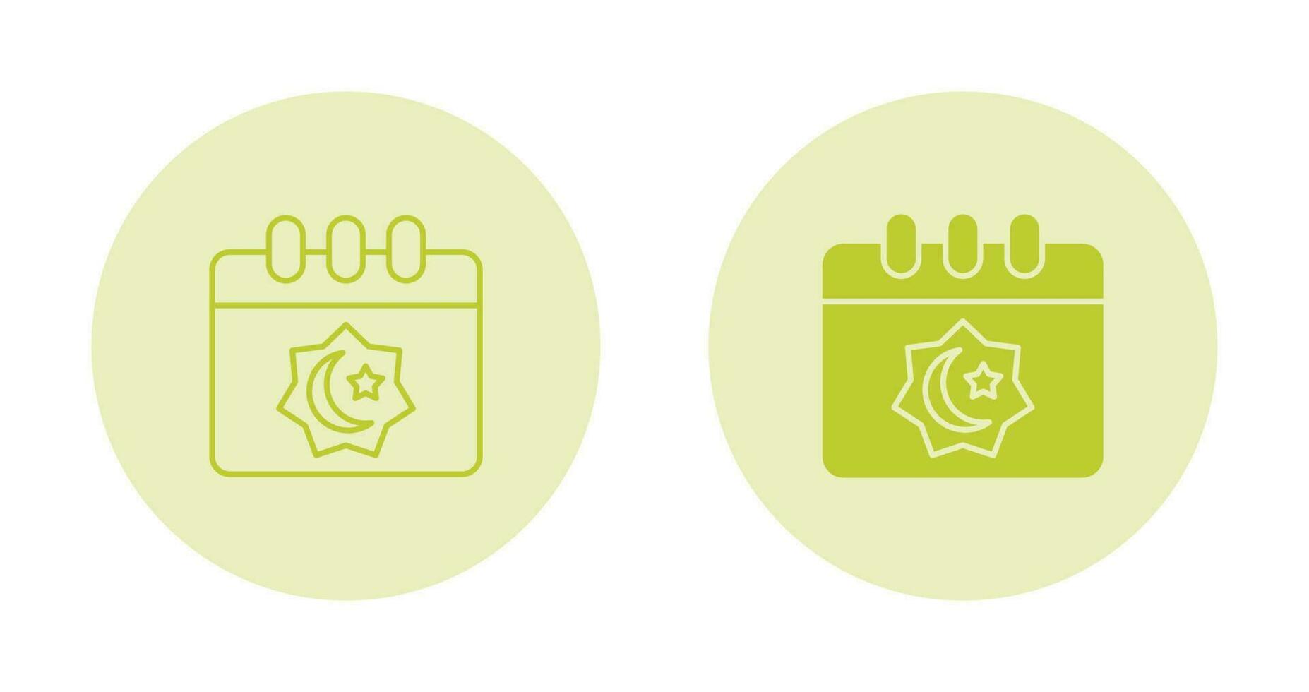 Islamic Calendar Vector Icon