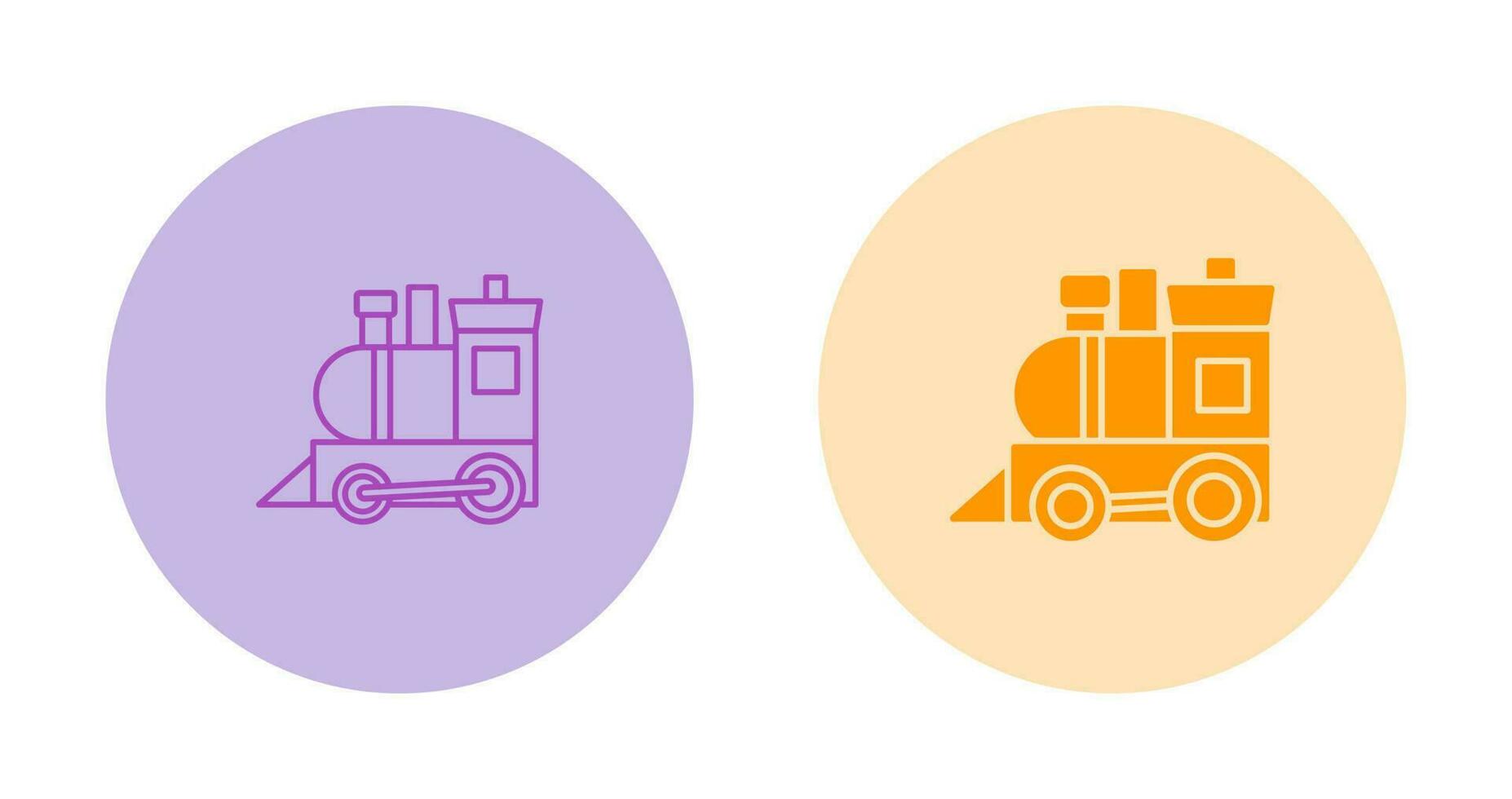 Toy Train Vector Icon