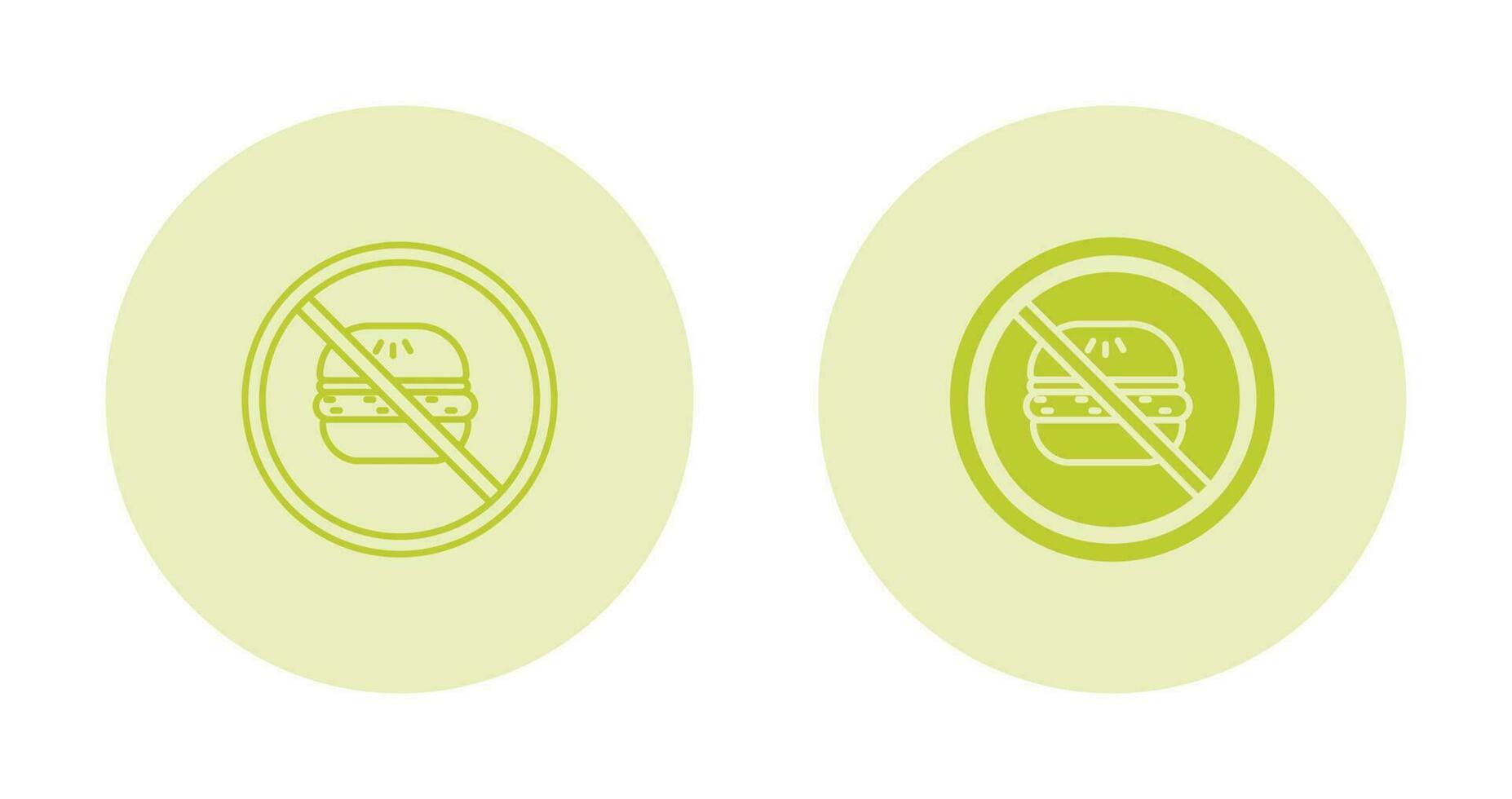 No Eating Vector Icon